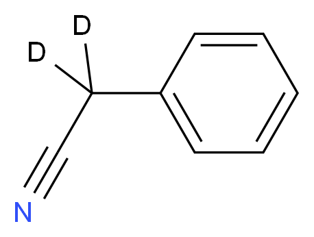 2-phenyl(<sup>2</sup>H<sub>2</sub>)acetonitrile_分子结构_CAS_935-66-0