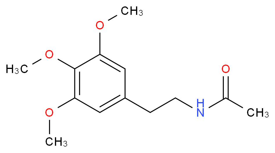N-[2-(3,4,5-trimethoxyphenyl)ethyl]acetamide_分子结构_CAS_4593-89-9