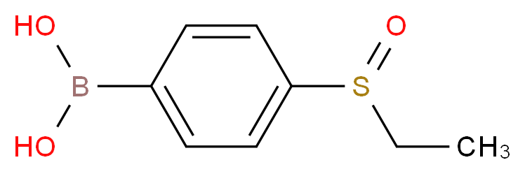 [4-(ethanesulfinyl)phenyl]boronic acid_分子结构_CAS_863248-21-9