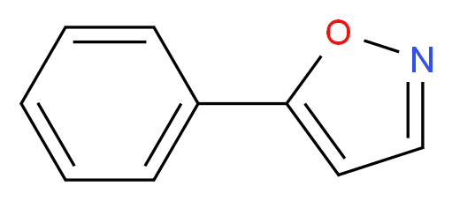 5-Phenylisoxazole_分子结构_CAS_1006-67-3)