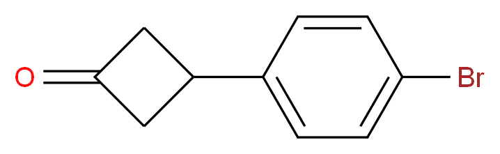 3-(4-bromophenyl)cyclobutan-1-one_分子结构_CAS_)