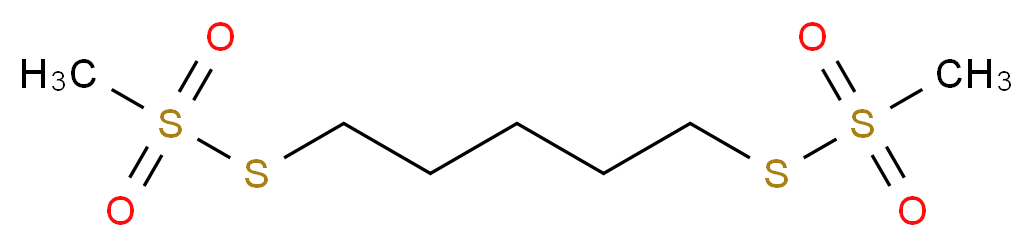 ({[5-(methanesulfonylsulfanyl)pentyl]sulfanyl}sulfonyl)methane_分子结构_CAS_56-00-8