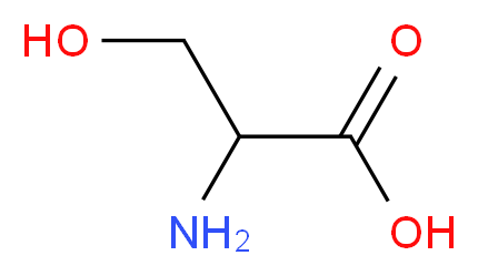 2-amino-3-hydroxypropanoic acid_分子结构_CAS_302-84-1