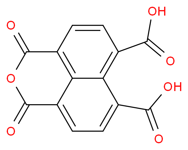 2,4-dioxo-3-oxatricyclo[7.3.1.0<sup>5</sup>,<sup>1</sup><sup>3</sup>]trideca-1(13),5,7,9,11-pentaene-8,10-dicarboxylic acid_分子结构_CAS_52671-72-4