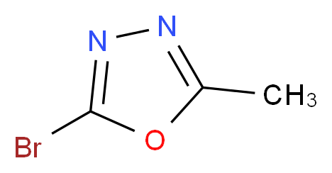 2-bromo-5-methyl-1,3,4-oxadiazole_分子结构_CAS_864750-58-3