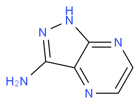 1H-Pyrazolo[3,4-b]pyrazin-3-amine_分子结构_CAS_81411-64-5)