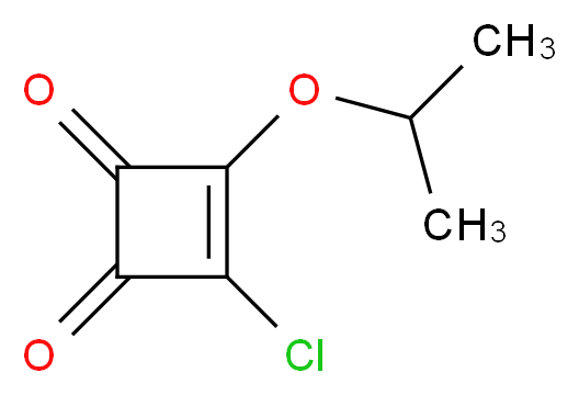 3-Chloro-4-isopropoxycyclobutene-1,2-dione_分子结构_CAS_130837-47-7)