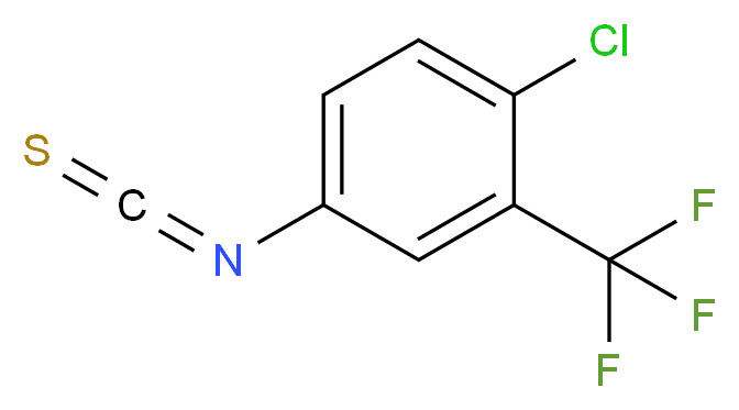 4-Chloro-3-(trifluoromethyl)phenyl isothiocyanate 99%_分子结构_CAS_23163-86-2)