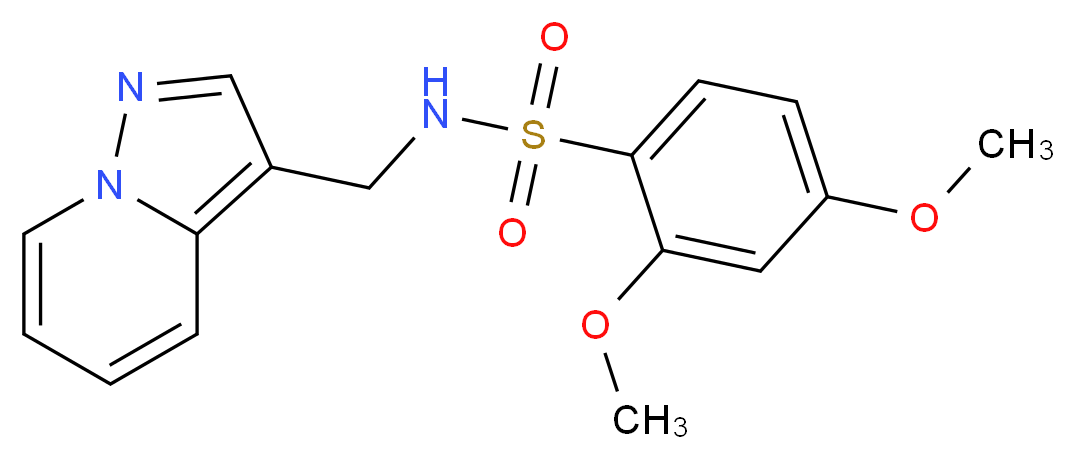 2,4-dimethoxy-N-(pyrazolo[1,5-a]pyridin-3-ylmethyl)benzenesulfonamide_分子结构_CAS_)