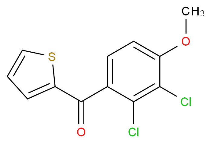 (2,3-Dichloro-4-methoxyphenyl)-2-thienylmethanone_分子结构_CAS_40180-05-0)