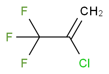 2-chloro-3,3,3-trifluoroprop-1-ene_分子结构_CAS_2730-62-3