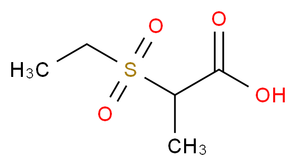 2-(Ethylsulfonyl)propanoic acid_分子结构_CAS_809279-05-8)