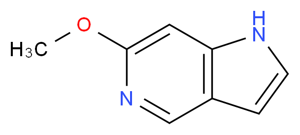 6-methoxy-1H-pyrrolo[3,2-c]pyridine_分子结构_CAS_80862-08-4