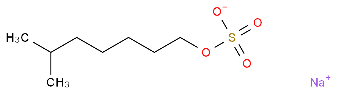 Sodium 6-methylheptyl sulfate_分子结构_CAS_71880-77-8)