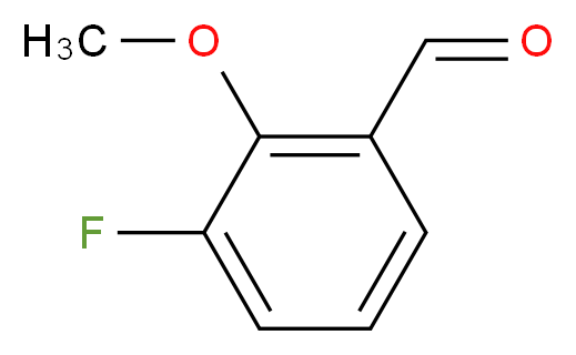 3-fluoro-2-methoxybenzaldehyde_分子结构_CAS_74266-68-5