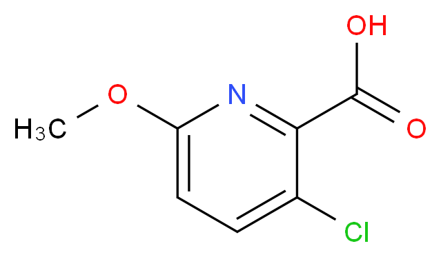 3-chloro-6-methoxypicolinic acid_分子结构_CAS_856836-44-7)