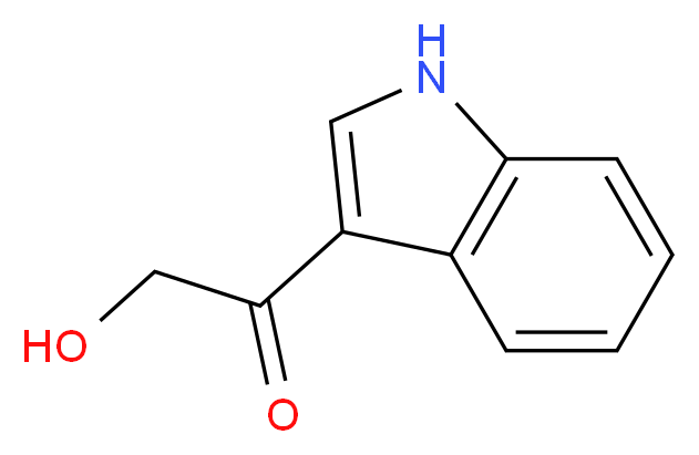 2-hydroxy-1-(1H-indol-3-yl)ethanone_分子结构_CAS_2400-51-3)