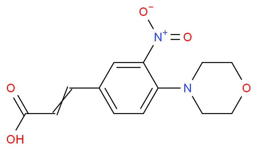 3-(4-Morpholin-4-yl-3-nitrophenyl)acrylic acid_分子结构_CAS_)