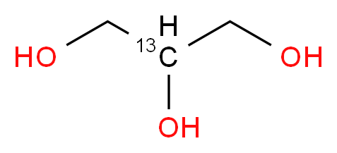 甘油-2-13C_分子结构_CAS_82425-96-5)