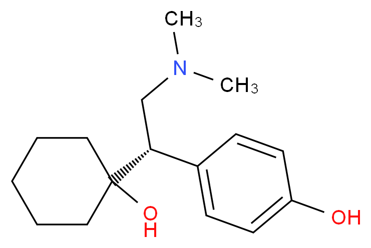 S-(+)-O-Desmethyl Venlafaxine_分子结构_CAS_142761-12-4)