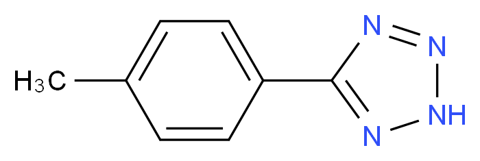 5-(4-methylphenyl)-2H-1,2,3,4-tetrazole_分子结构_CAS_24994-04-5