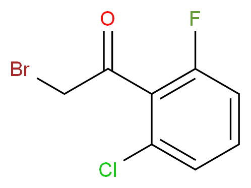 2-bromo-1-(2-chloro-6-fluorophenyl)ethan-1-one_分子结构_CAS_157359-99-4