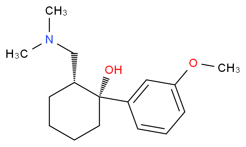 (1R,2R)-2-[(dimethylamino)methyl]-1-(3-methoxyphenyl)cyclohexan-1-ol_分子结构_CAS_27203-92-5