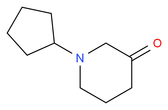 1-Cyclopentylpiperidin-3-one_分子结构_CAS_886365-33-9)