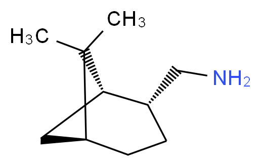 (-)-顺-6,6-二甲基双环[3.1.1]-2-氨甲基_分子结构_CAS_38235-68-6)