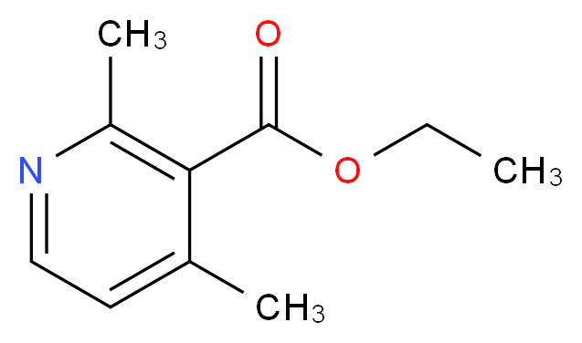 2,4-二甲基吡啶-3-甲酸乙酯_分子结构_CAS_37669-78-6)