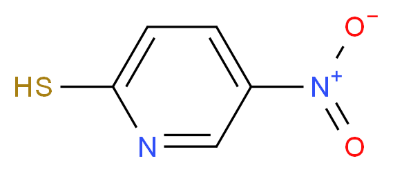 5-Nitropyridine-2-thiol_分子结构_CAS_)