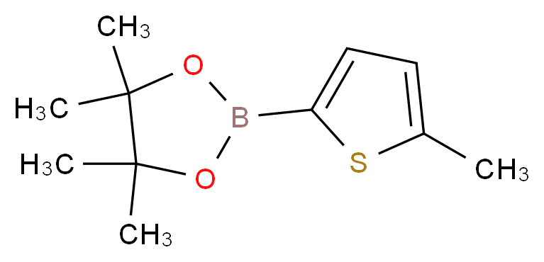 5-Methylthiophene-2-boronic acid, pinacol ester_分子结构_CAS_476004-80-5)