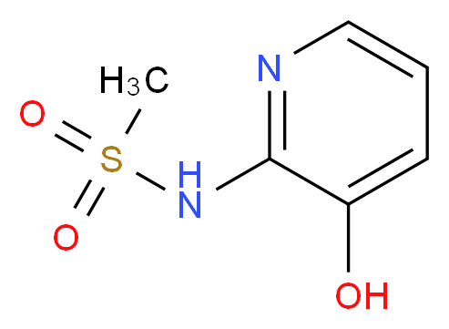 N-(3-hydroxy-2-pyridinyl)methanesulfonamide_分子结构_CAS_1082766-43-5)