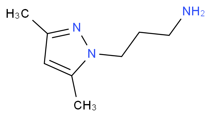 3-(3,5-Dimethyl-1H-pyrazol-1-yl)propan-1-amine_分子结构_CAS_62821-89-0)