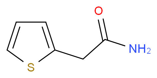 2-(thiophen-2-yl)acetamide_分子结构_CAS_4461-29-4