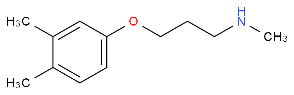 3-(3,4-dimethylphenoxy)-N-methyl-1-propanamine_分子结构_CAS_915923-36-3)