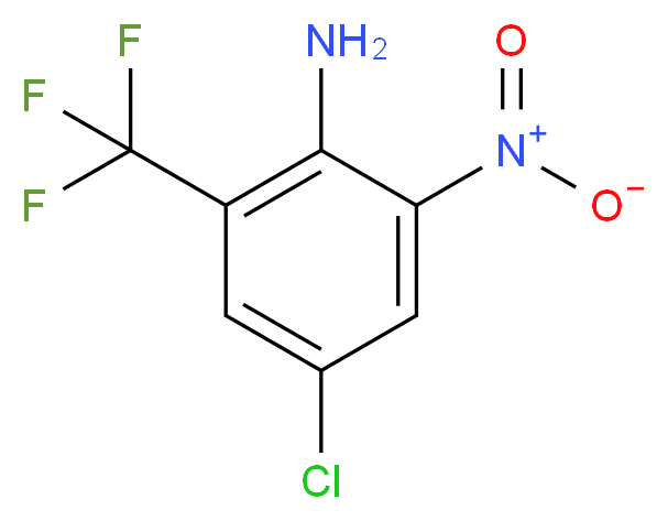 4-chloro-2-nitro-6-(trifluoromethyl)aniline_分子结构_CAS_62924-50-9