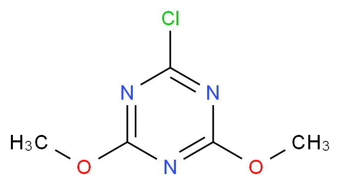 2-氯-4,6-二甲氧基-1,3,5-三嗪_分子结构_CAS_3140-73-6)