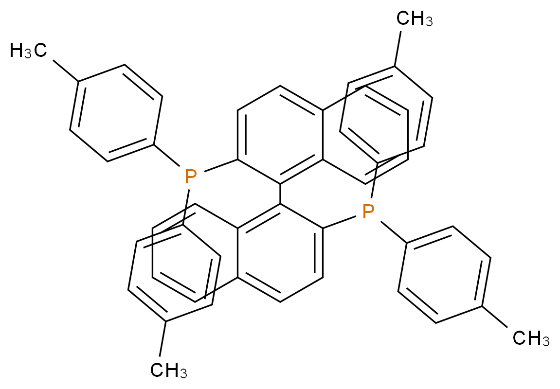 (R)-(+)-2,2′-双(二-对甲苯基膦)-1,1′-联萘_分子结构_CAS_99646-28-3)