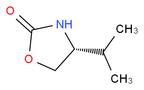 (4R)-(+)-4-异丙基-2-噁唑啉酮_分子结构_CAS_95530-58-8)