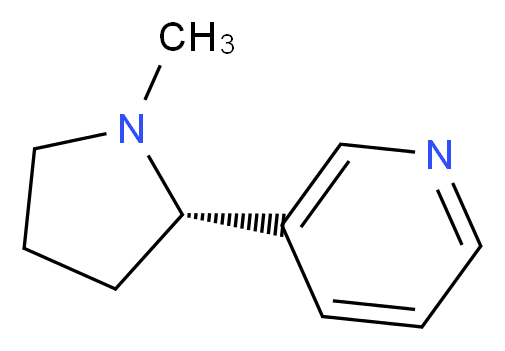 3-[(2S)-1-methylpyrrolidin-2-yl]pyridine_分子结构_CAS_54-11-5