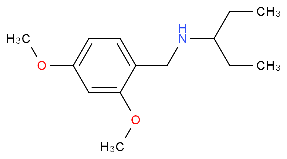 [(2,4-dimethoxyphenyl)methyl](pentan-3-yl)amine_分子结构_CAS_416891-71-9