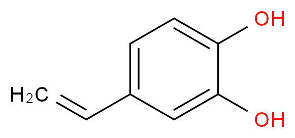 4-ethenylbenzene-1,2-diol_分子结构_CAS_6053-02-7