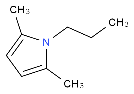 2,5-dimethyl-1-propyl-1H-pyrrole_分子结构_CAS_20282-39-7)