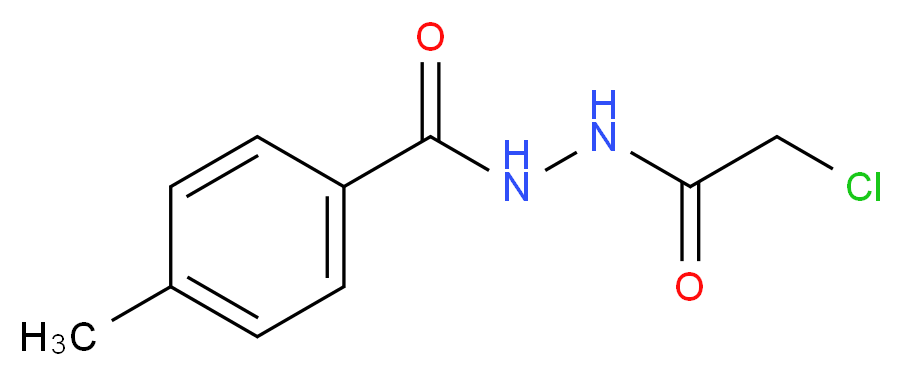 N'-(2-chloroacetyl)-4-methylbenzohydrazide_分子结构_CAS_)