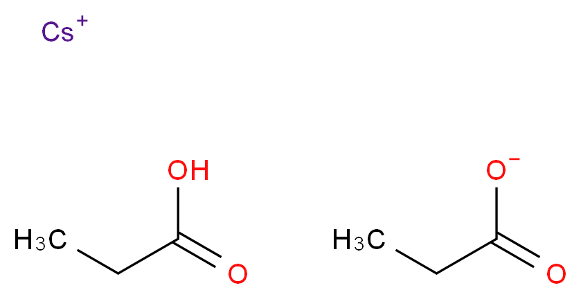 caesium(1+) ion propanoic acid propanoate_分子结构_CAS_38869-24-8