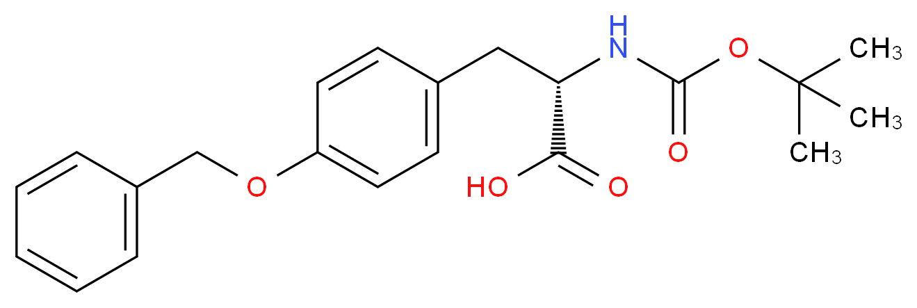 N-Boc-O-苄基-L-酪氨酸_分子结构_CAS_2130-96-3)