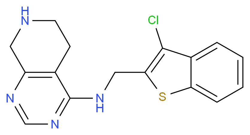 N-[(3-chloro-1-benzothien-2-yl)methyl]-5,6,7,8-tetrahydropyrido[3,4-d]pyrimidin-4-amine_分子结构_CAS_)
