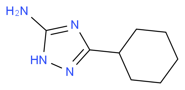 3-cyclohexyl-1H-1,2,4-triazol-5-amine_分子结构_CAS_90111-72-1)