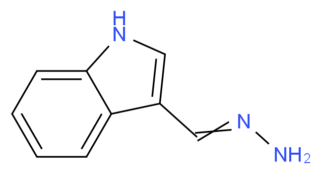 3-methanehydrazonoyl-1H-indole_分子结构_CAS_83710-36-5